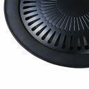 Non-stick 13 inch Smokeless Indoor Stovetop Barbecue BBQ Grill Kitchen Pan