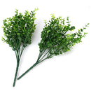 2 Bunches Artificial Eucalyptus Grass Green Leaves Plant Wedding Table Decor