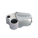 30X 60X Coin Jewelry Eye Loupe Magnifier LED Light Jewelers Diamond Loop Favor