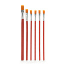 6X Nylon Hair Artist Water Colour Acrylic Oil Painting Paint Brush Set Supply OZ