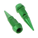 4x Aluminum Long Spike Wheel Tire Valve Stem Car Truck Air Caps Covers Green