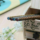 Leopard-printed Black Ink Writing Pen Student Schoolffice Fast Supplies