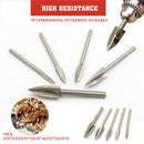 5PCS/Set Wood Carving And Engraving Drill Bit Milling Cutter Carving Root 2.35mm