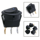 20X Round Rocker Switch 12V With Blue LED Light Dot Car Auto Rv Boat Toggle BVD