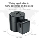 Travel USB Charger Plug Power Adapter + Rotation Type Socket Pin for EU US UK AU