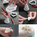 Calla Lily Former 7-pieces Flower Modelling Cutter Gum Paste Cake Decor Tool JA