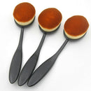 5Pcs Single Foundation Brush Toothbrush Shaped Plastic Handle Foundation Br