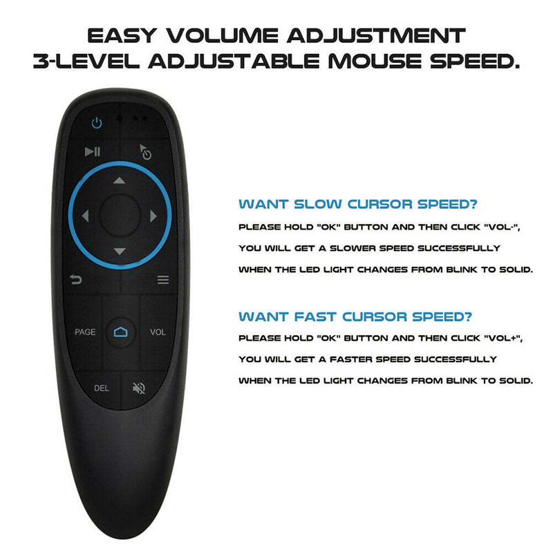 G10BTS Wireless Bluetooth Air Mouse 6-Axis Gyroscope 17 Keys Smart Remote