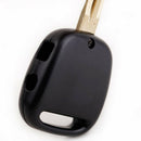 Replacement 2 Button Uncut Blade Ignition Key Keyless Entry Remote Control