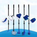 5 in 1 Aquarium Cleaning Kit Fish Tank Glass (Blue + Black)
