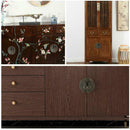 Chinese Furniture Brass Hardware Latch Cabinet Face Copper Door Pull Handle T4B9