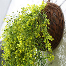 wicker brown wood wall hanging pocket basket flat back door decoration!j