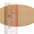 30 Pieces (100x50mm+80x40mm) Unpainted Natural Wooden Slice Pieces Oval Home