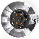 7 PIN ROUND PLUG FEMALE METAL CARAVAN TRAILER PART BOAT