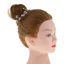 Delicate Hair Flower Heart Crystal Vine Clip Wedding Bridal Party Headdress