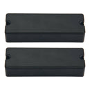 Single Coil Neck And Bridge Pickup Pickup Set For 6 String Bass Guitars, Black
