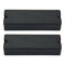 Single Coil Neck And Bridge Pickup Pickup Set For 6 String Bass Guitars, Black