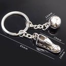 Creative mini sneakers soccer football key ring keyring keychain pendant gift  Z
