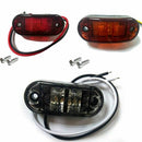 Oval Red 2 LED Trailer Truck lights Clearance Side Marker Light Car Styling New