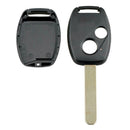 2 Buttons Remote Auto Car Key Fob Case Blank Key Shell for City Civic CR-V