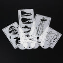 4pcs Love Cake Stencil Cake Decoration Sugar Sieve Cake Mold Stencil