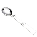 5X(Folding Fork Spoon Portable Tableware Outdoor Camping Tableware Stainle I3U1)