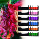 6 Colors Mini Hair Chalks Multicolor Color Dye Crayons Comb Styling Tools