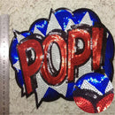 New Embroidered iron on patches sequins sequins clothing DIY Motif Applique Cool