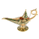 Aladdin Genie Lamp Wishing Tea Oil Pot Decoration Collection Arts Gift Green
