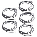 5Pack 3.5mm Jack Earphone Audio Cable Headphone Repair Wire & Microphone DIY