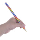 4pcs simple creative rainbow  wooden pencil for kid painting learning award OZ