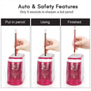 Automatic Electric Pencil Sharpener Battery Operated Two Holes Pencil Sharp