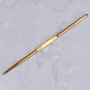 6pcs Golden Aluminum Double End Crochet Hook 2.0 - 7.0mm ÃŽÂ¸oTECA