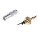 High Quality 3.5mm Stereo Screw Lock Male Conductor Connector Replacement for