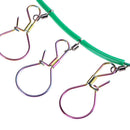 5m Braided Rope Chain Stringer with 5 Stainless Steel Fishing Locks Buckles