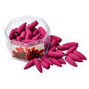 70Pcs Rose Incense Bullet Cone Zen Yoga Tea House Smoke Tower Backflow Cone