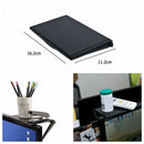 2Pcs Foldable Computer Monitor Top Shelf Adjustable Rack Organizer Black