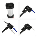 Portable Foot Activated Floor Pump 140Psi Mtb Bike Air Inflator With Pressu