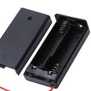 5PCS Plastic 2 x 1.5V AA Battery Container Box with ON/OFF Switch J2E8