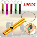 10 Pack Sports Survival Whistle Outdoor Camping Safety Training Emergency Tool ~