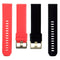 2 Pieces Universal 20mm Width Sweatproof Silicone Watch Band Replacement,