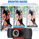 T2 HD 1080P Web Camera with Built-in Mic + Mini Tripod USB Webcam for PC A