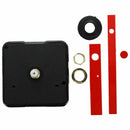 1 Set Silent Wall Clock Quartz Mechanism Black and Red DIY Wall Clock Quart P2U7