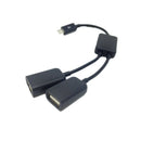 Dual Micro USB OTG Hub Host Adapter Cable for Tablet PC and Smart Phone