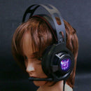 2.2m Wired 3.5mm Plug Headset Gaming Earphone with LED Light Microphone A