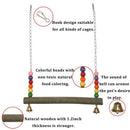 2X(Chicken Swing Wooden Colorful Chicken Toys For Hens Bird Parrot Trainnin