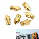 19PCS Brass Extruder Nozzle Print Head For MK8 Makerbot Reprap Printer To MNW