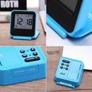 Alarm Clock Portable Foldable Tabletop Travel Digital Alarm Clock With Temp