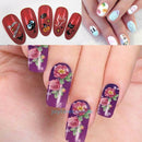 50pcs Mixed Flower Nail Art Transfers Stickers Manicure Tips Decals Decoration