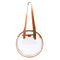 Summer Beach Round Transparent Women Handbag Tote Shopping Bags (Brown)